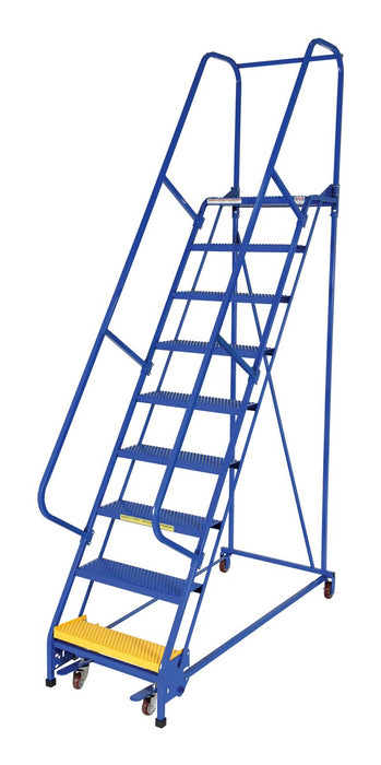 Vestil LAD-PW-26-9-P steel standard slope ladder - view 2