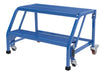 Vestil LAD-PW-32-2-P-NHR Steel Standard Slope Ladder No Rail 58 Degree 2 Perforated 30-1/4 in. Step Width 350 lb. Capacity Bl