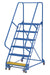 Vestil LAD-PW-32-6-G Steel Standard Slope Ladder 58 Degree 6 Grip Strut 30-1/4 in. Step Width 350 lb. Capacity Blue
