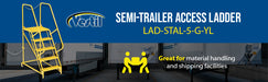 Vestil LAD-STAL-5-G-YL steel semi-trailer access ladder feature overview 2