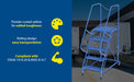 Vestil LAD-STAL-5-P steel semi-trailer access ladder feature overview 3