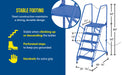Vestil LAD-STAL-5-P steel semi-trailer access ladder feature overview 1
