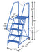 Vestil LAD-STAL-5-P steel semi-trailer access ladder dimensions diagram