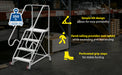 Vestil LAD-TRN-50-4-FDA steel tip n roll fda ladder feature overview 3