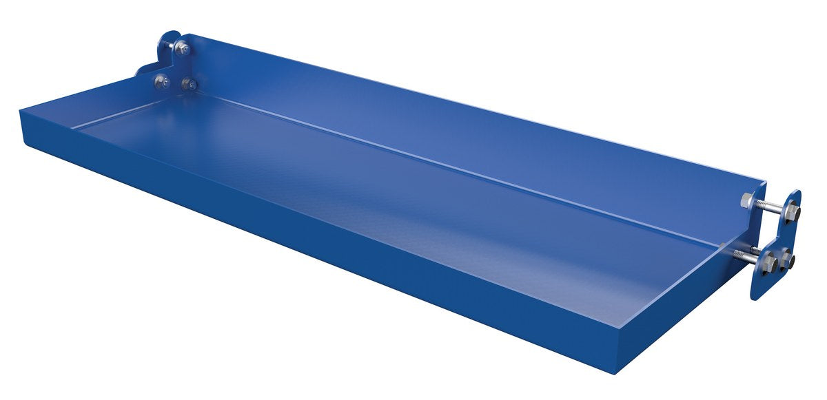 Vestil LAD-TT-C Steel Ladder Tool Tray 30-1/4 in. Width Blue