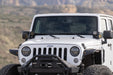 DV8 Offroad 2007-2018 Jeep Wrangler JK Dual Pod Light Mounts – installed on vehicle, image 9 of 13