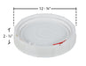 Vestil LID-SCR polyethylene dimensions diagram
