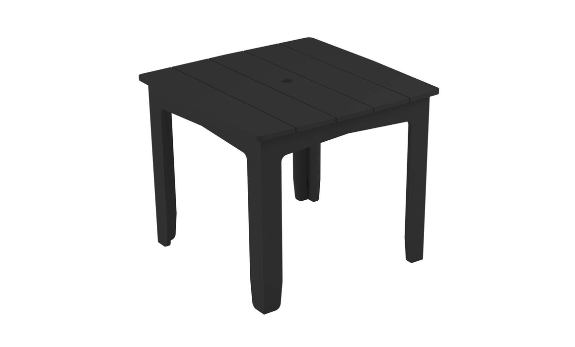 Ledge Lounger Mainstay  36" Square Dining Table — Black