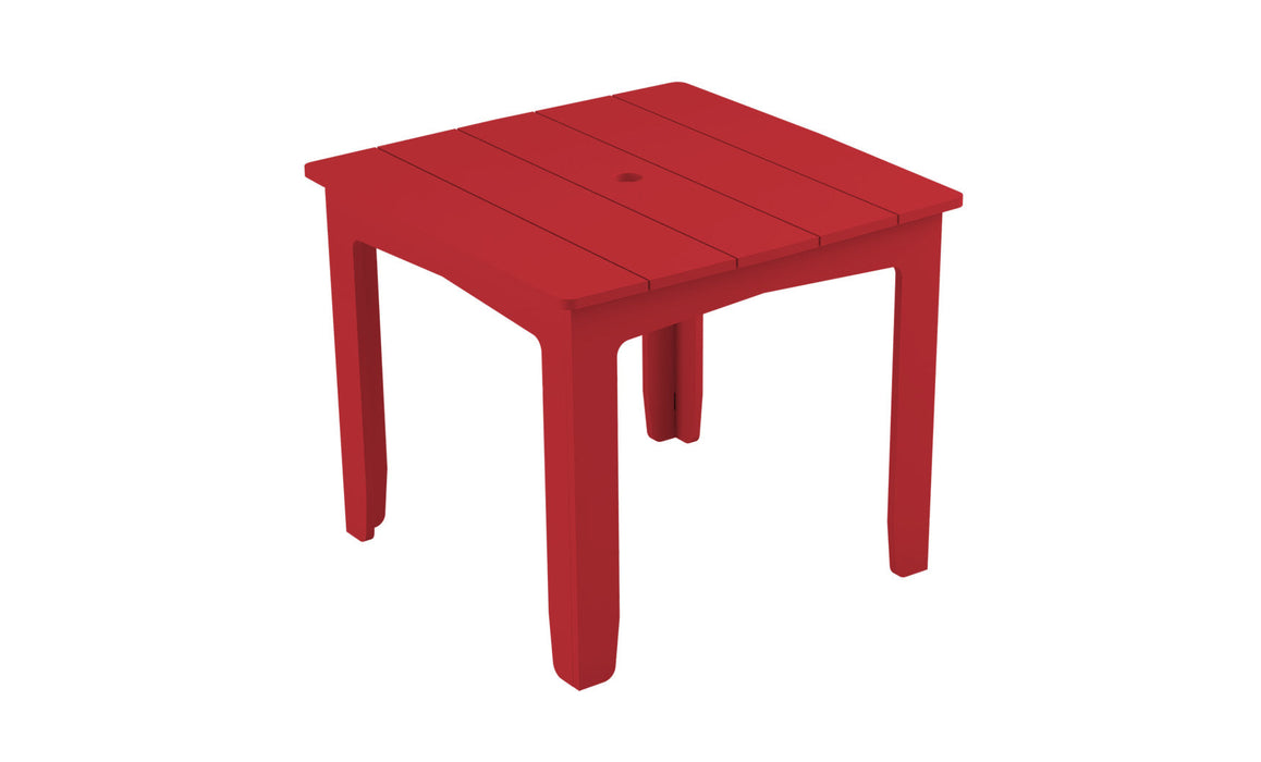 Ledge Lounger Mainstay  36" Square Dining Table — Red