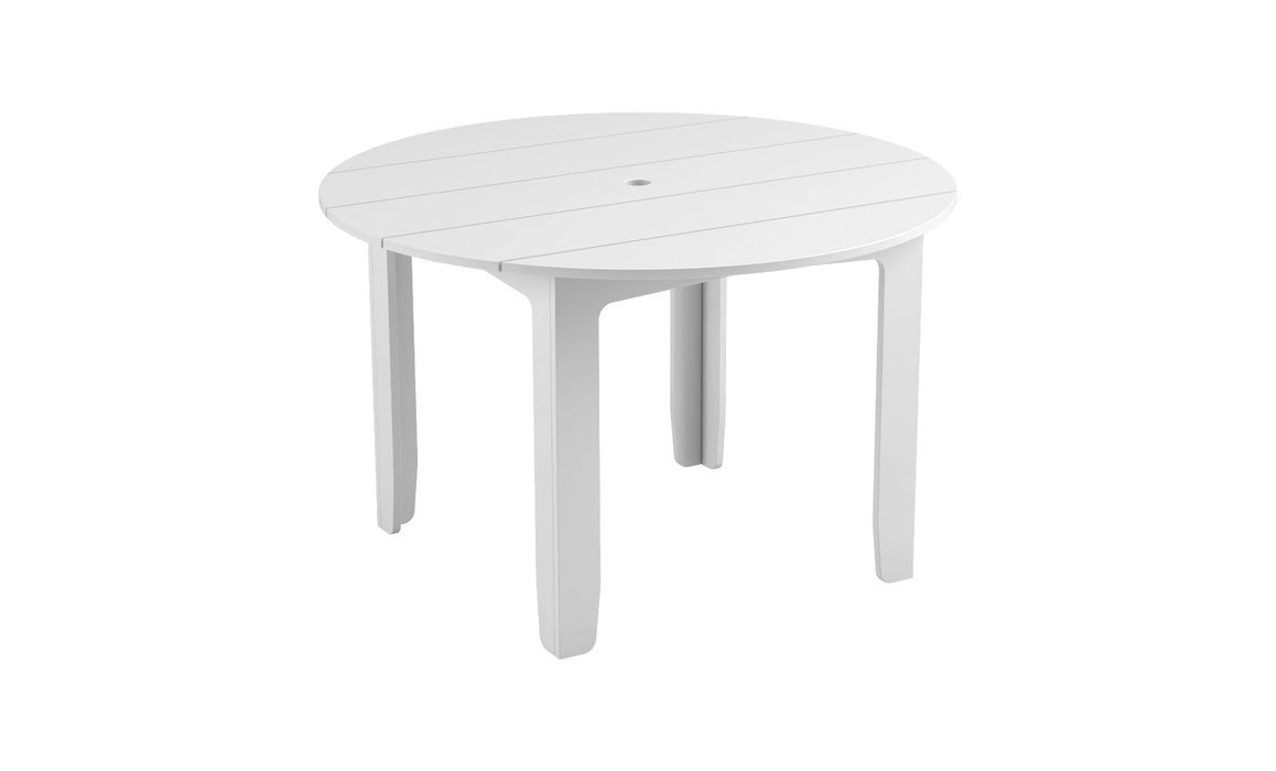 Ledge Lounger Mainstay 48" Round Dining Table — White