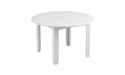 Ledge Lounger Mainstay 48" Round Dining Table — White