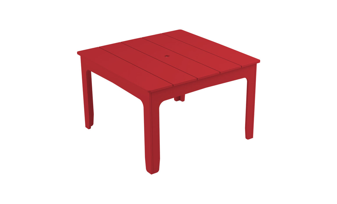 Ledge Lounger Mainstay 48" Square Dining Table — Red