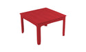 Ledge Lounger Mainstay 48" Square Dining Table — Red