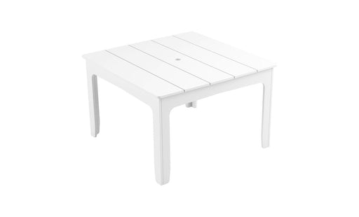 Ledge Lounger Mainstay 48" Square Dining Table — White