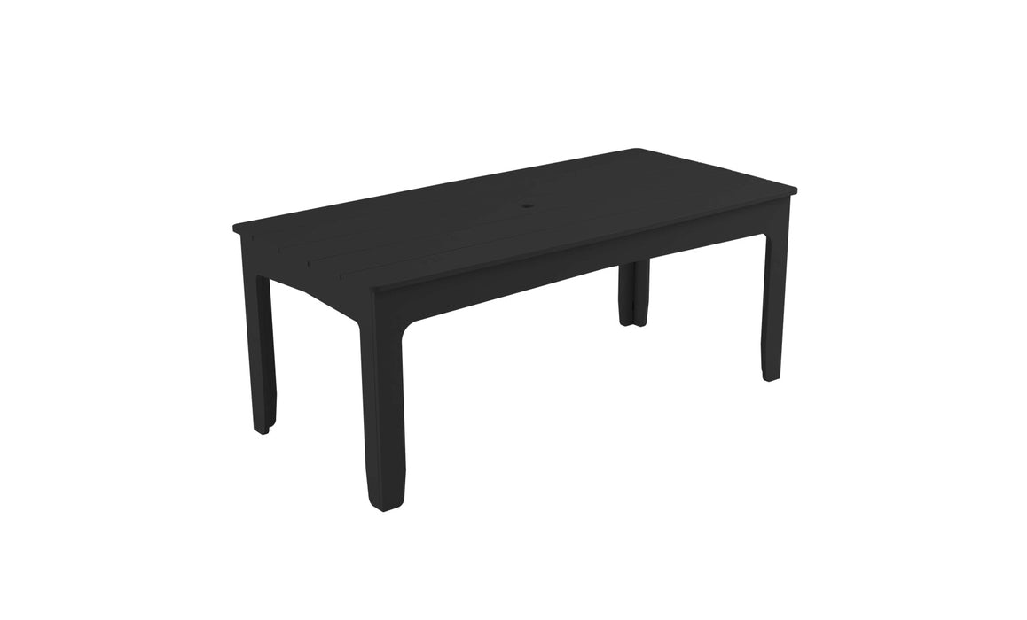 Ledge Lounger Mainstay 75" Rectangular Dining Table — Black