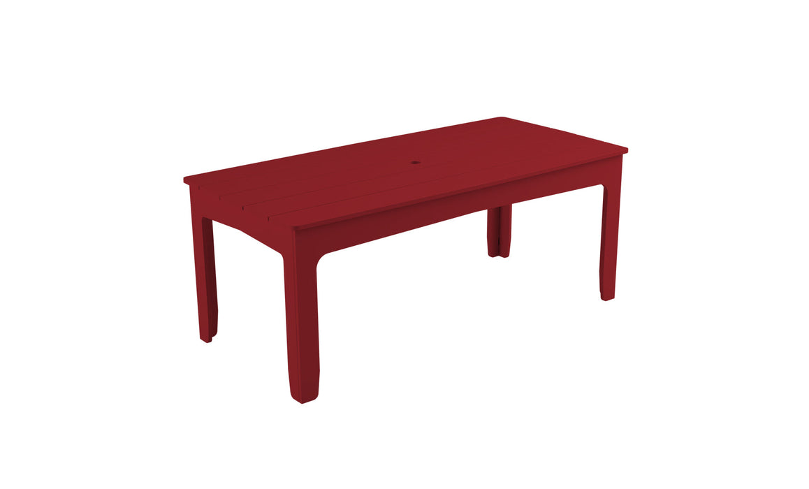 Ledge Lounger Mainstay 75" Rectangular Dining Table — Red