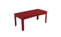 Ledge Lounger Mainstay 75" Rectangular Dining Table — Red