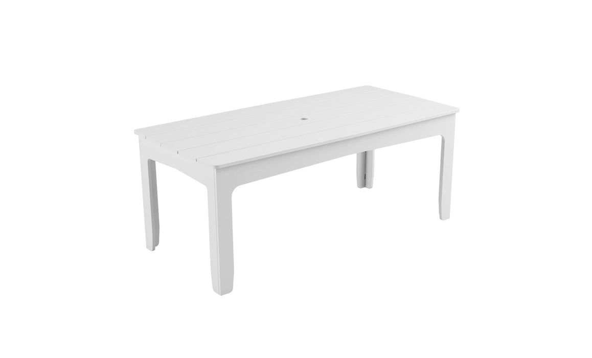 Ledge Lounger Mainstay 75" Rectangular Dining Table — White