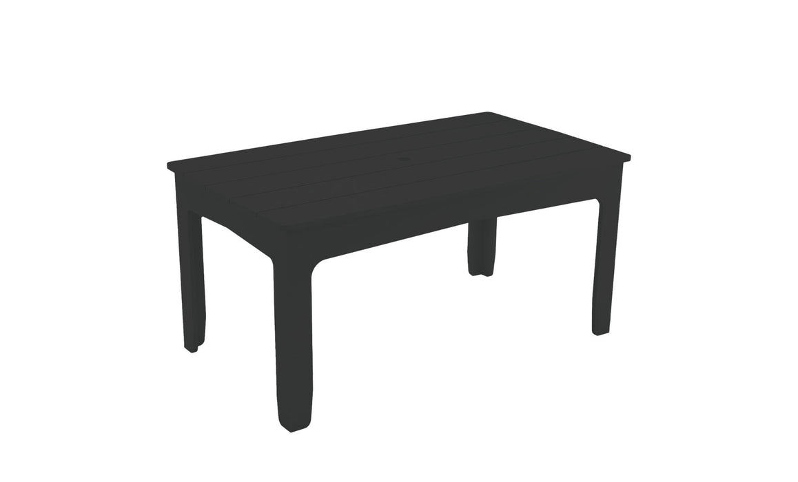 Ledge Lounger Mainstay 63" Rectangular Dining Table — Black