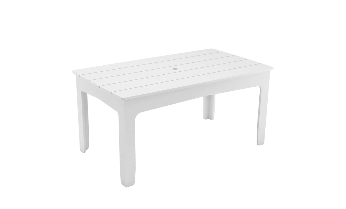 Ledge Lounger Mainstay 63" Rectangular Dining Table — White