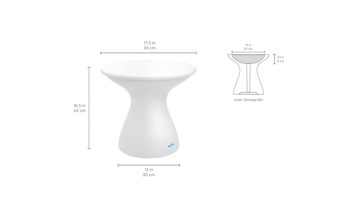 Ledge Lounger Autograph Standard Side Table — view 9