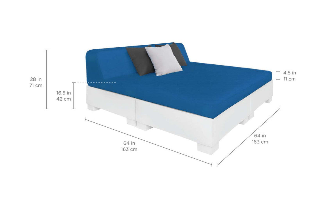 Ledge Lounger Affinity Sunbed with Back Cushion — view 5