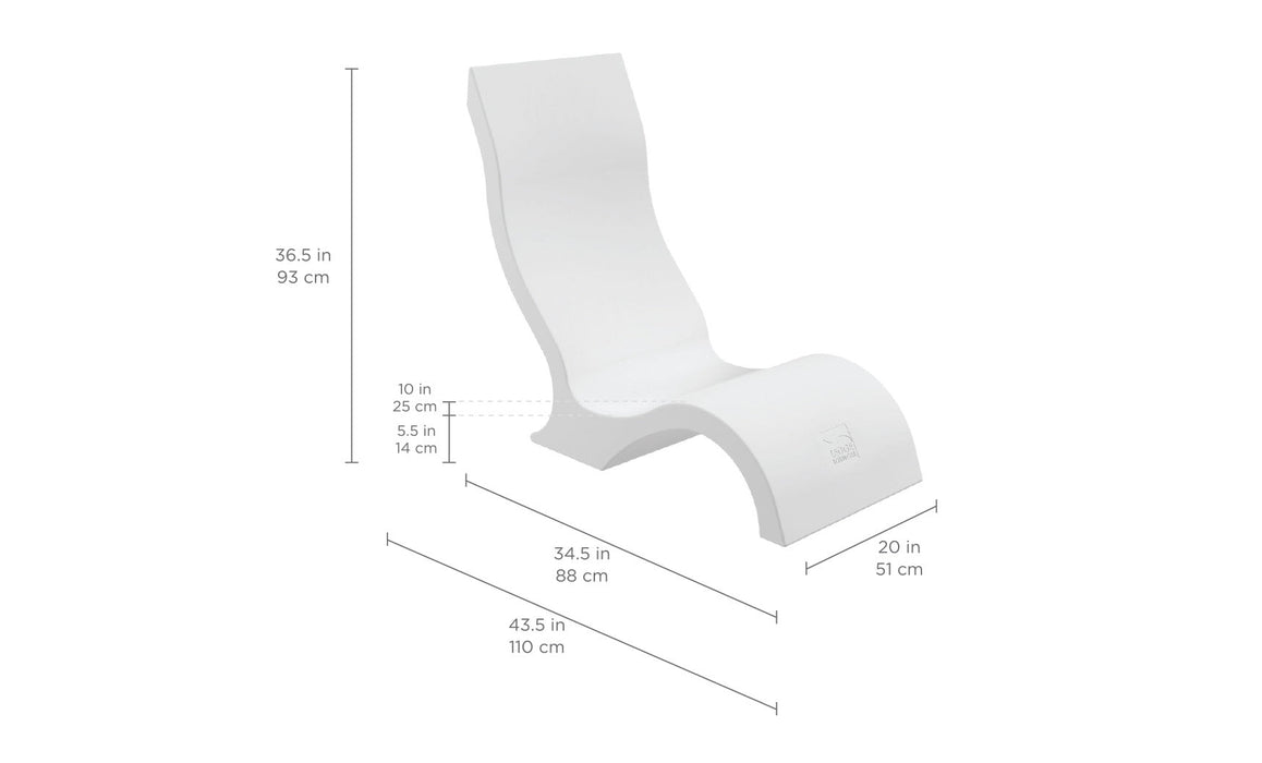 Ledge Lounger Signature Chair — view 9