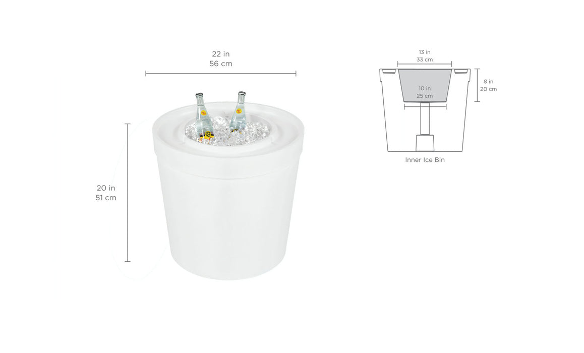 Ledge Lounger Signature Ice Basin w/o lid — view 7