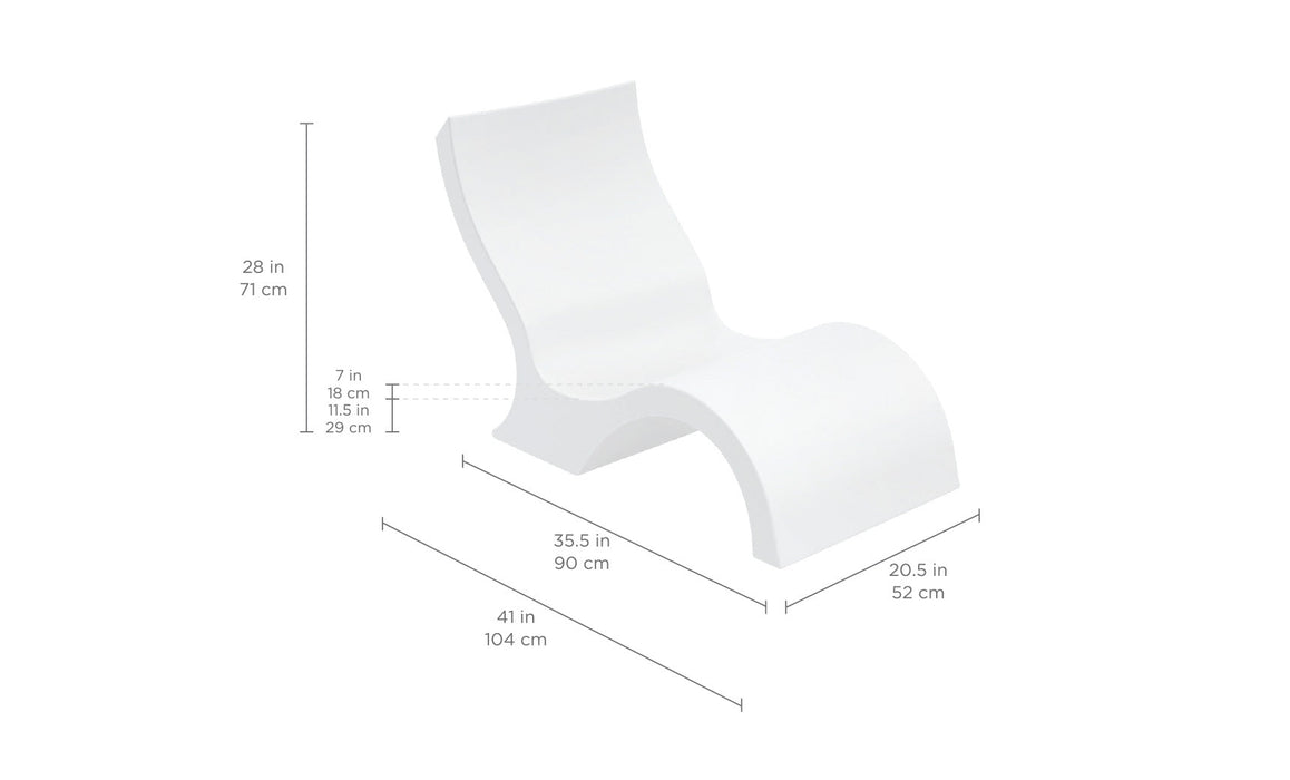 Ledge Lounger Signature Lowback Chair — view 9