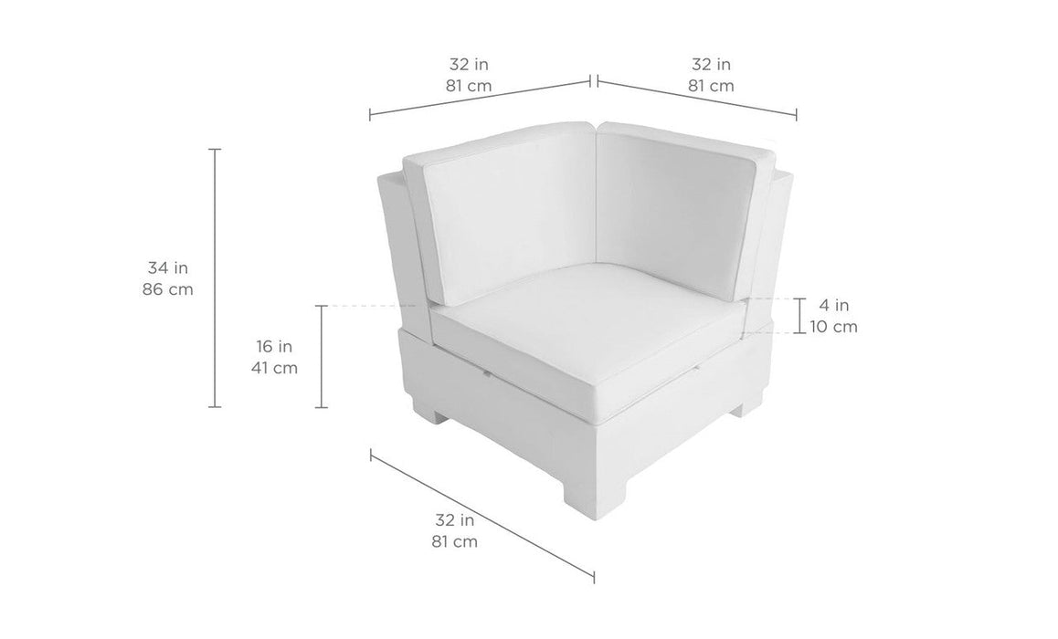Ledge Lounger Signature Sectional Corner — view 9