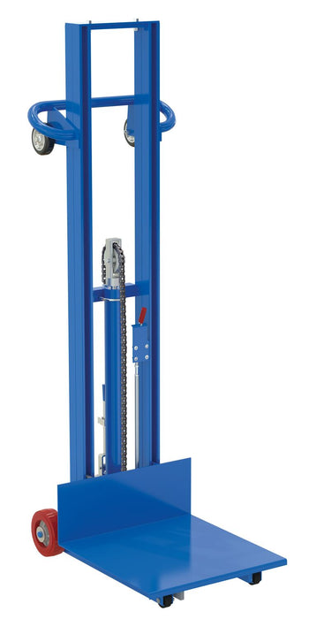 Vestil LLH-202053-FWFL Steel Lite Load Lift With Foot Pump, Fixed Wheels and Manual Floor Lock 20 in. x 20 in. Platform 400 l