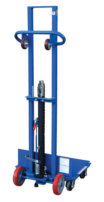 Vestil LLH-242056-4SFL Steel Lite Load Lift With Foot Pump, Swivel Casters and Manual Floor Lock 24 in. x 20 in. Platform 400