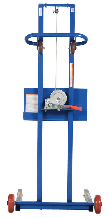 Vestil LLPW-500-FW steel low profile lite load lift with winch and - view 4