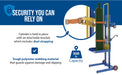 Vestil LLPW-CL-1560 steel gas cylinder lifter feature overview 2