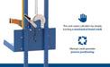 Vestil LLPW-CL-1560 steel gas cylinder lifter feature overview 3