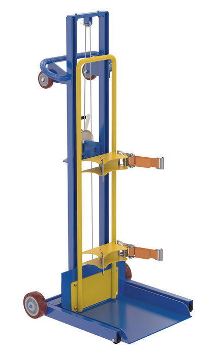 Vestil LLPW-CL-1560 Steel Gas Cylinder Lifter 300 lb. Capacity Blue / Yellow