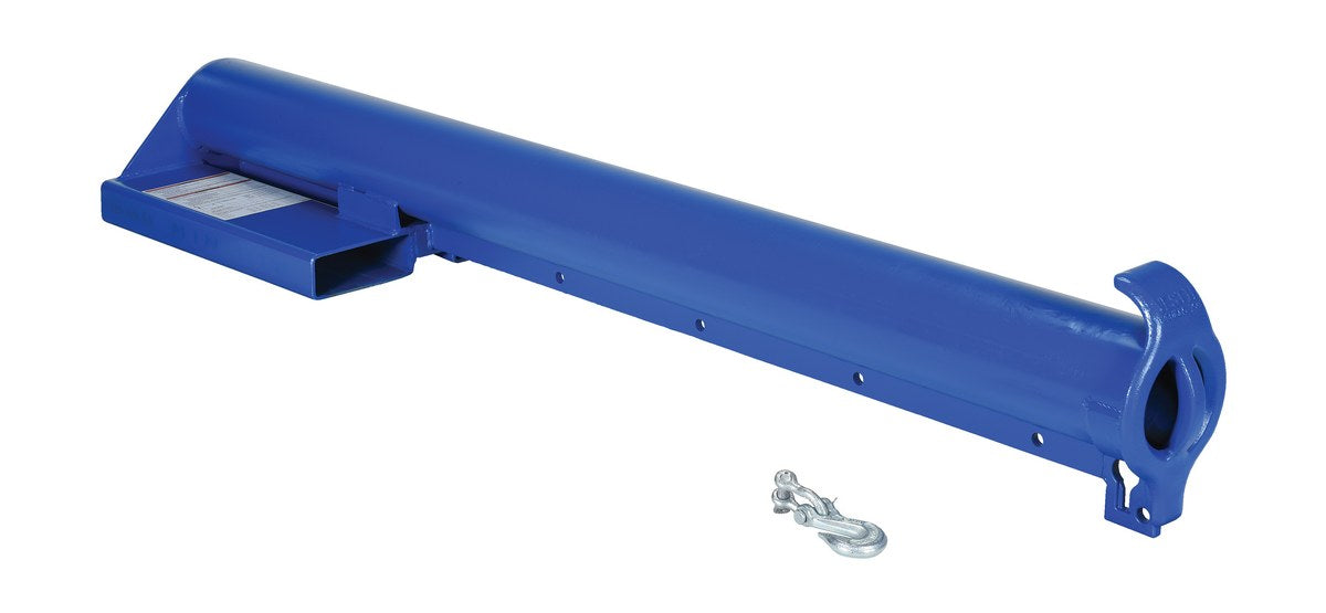 Vestil LM-EBNT-6-11 Steel Economy Non Telescoping Lift Boom 11 in. Fork Pocket Center 6,000 lb. Capacity Blue and Yellow