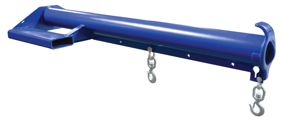 Vestil LM-EBNT-6-36 Steel Economy Non Telescoping Lift Boom 36 in. Fork Pocket Center 6,000 lb. Capacity Blue and Yellow