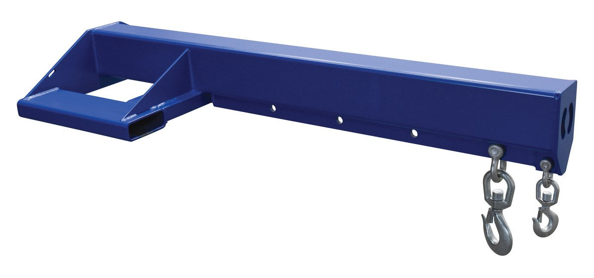 Vestil LM-EBNT-8-30 Steel Economy Non Telescoping Lift Boom 30 In Fork Pocket Center 8,000 lb. Capacity Blue and Yellow