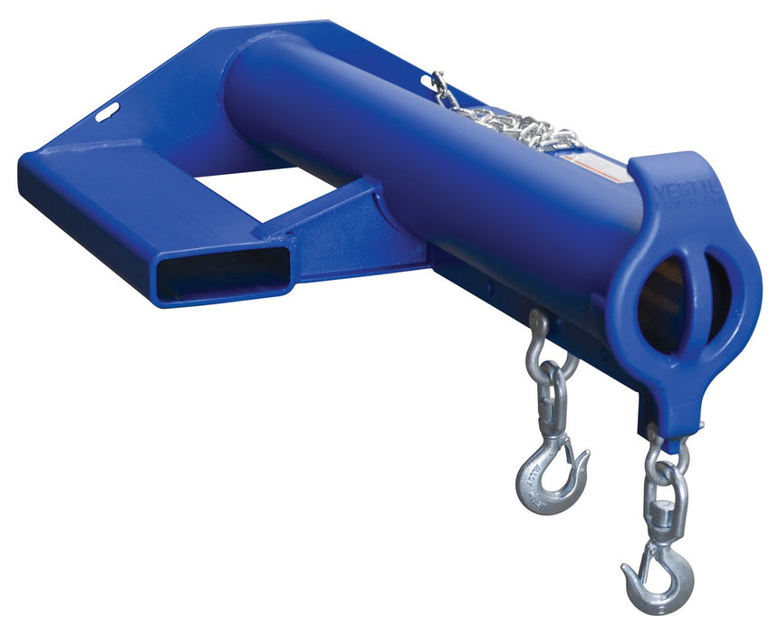 Vestil LMS-EBNT-40-6 Steel Shorty Non Telescoping Lift Boom 24 in. Fork Pocket Center 6,000 lb. Capacity Blue