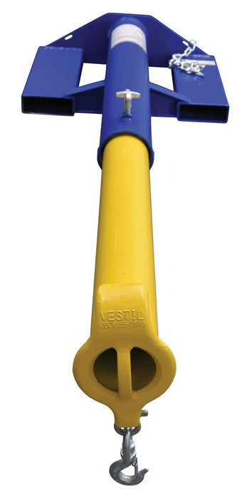 Vestil LMS-EBT-46-4 steel shorty telescoping lift boom - view 3