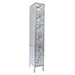 Vestil LOCK-1218-SS61 Stainless Steel Lockers 1 Column with 6 Rows 12 in. x 18 in. x 78 in. Silver