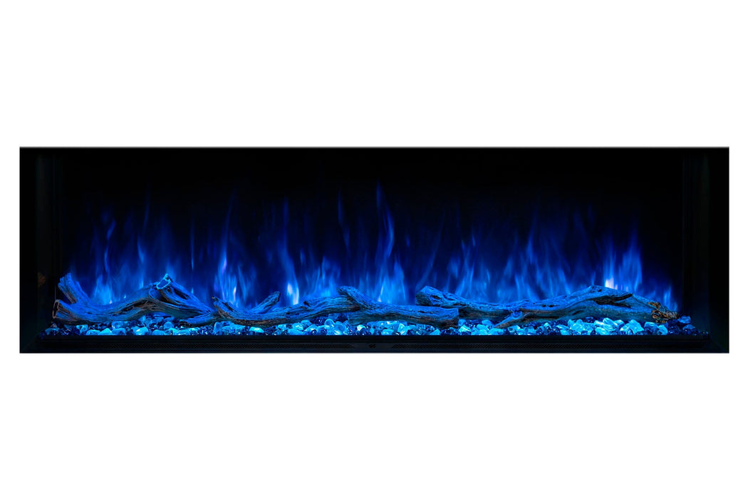 Landscape Pro Multi 56-inch 3-Sided / 2-Sided Built In Electric Fireplace - top view