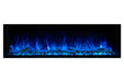 Landscape Pro Multi 56-inch 3-Sided / 2-Sided Built In Electric Fireplace - top view
