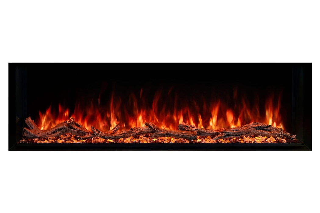 Landscape Pro Multi 56-inch 3-Sided / 2-Sided Built In Electric Fireplace - detail close-up