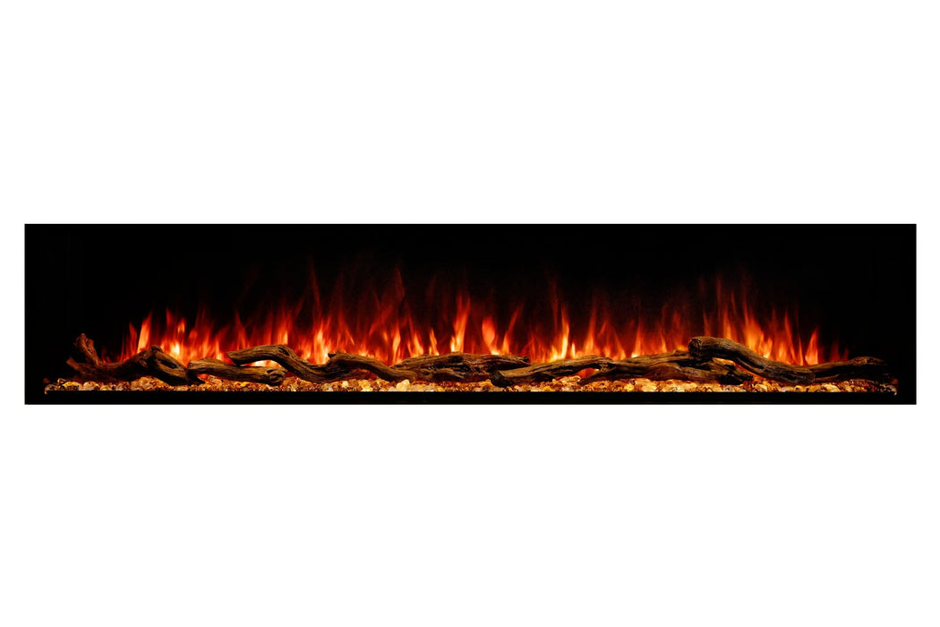 Landscape Pro Multi 80-inch 3-Sided / 2-Sided Built In Electric Fireplace - back view