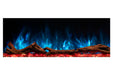 Modern Flames Landscape Pro 70'' Studio Suite Wall Mount Mantel Package | Weathered Walnut Modern Flames