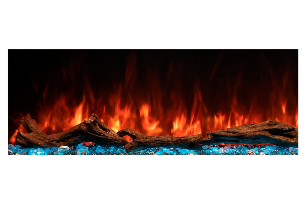 Modern Flames Landscape Pro 70'' Electric Fireplace Wall Mount Studio Suite | White Ready to Paint Modern Flames