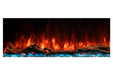 Modern Flames Landscape Pro 70'' Studio Suite Wall Mount Mantel Package | Weathered Walnut Modern Flames