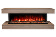 Modern Flames Landscape Pro 82'' Studio Suite Wall Mount Mantel Package | Coastal Sand Modern Flames